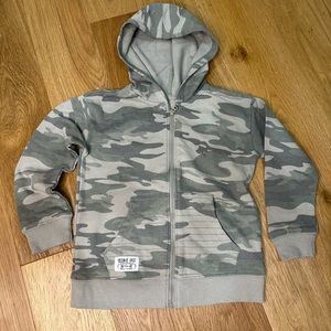 Art Class Camo Hooded Zip Sweatshirt size 5T